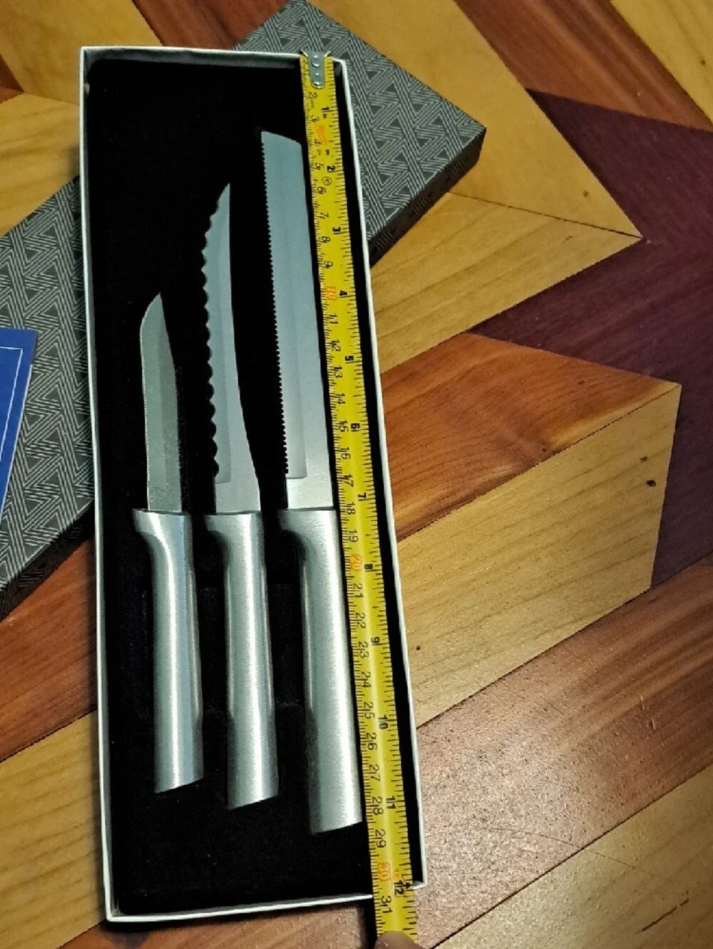 Rada Cutlery 3-Piece Stainless Steel Steak Knife Set - Silver